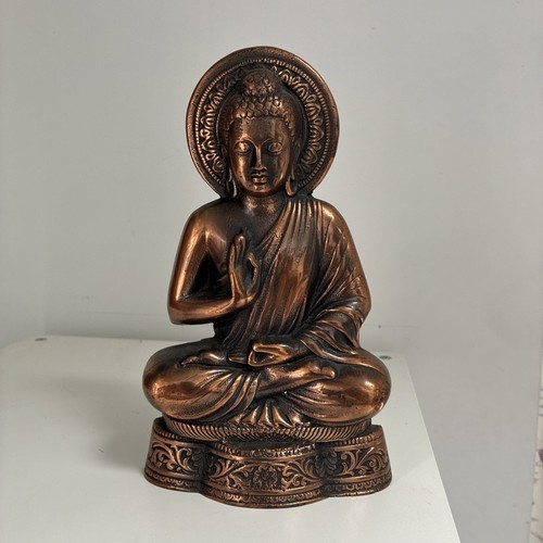 Cast metal buddha - cast,