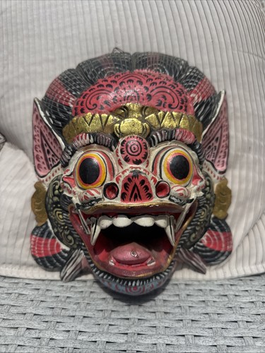 Balinese wooden barong - barong, mask