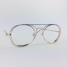 VIKTOR & ROLF eyeglasses GOLD ROUND PILOT glasses frame MOD: VR11 30790056