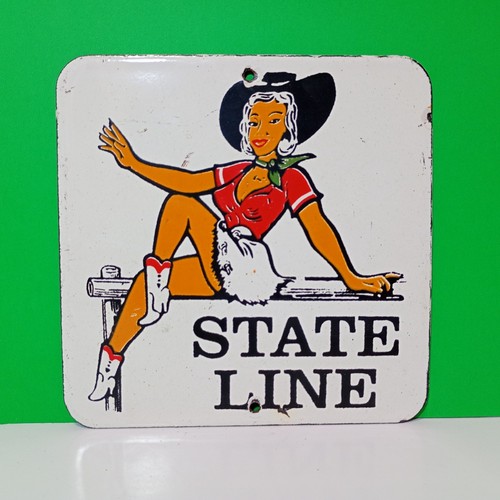 Vintage state line - state, porcelain