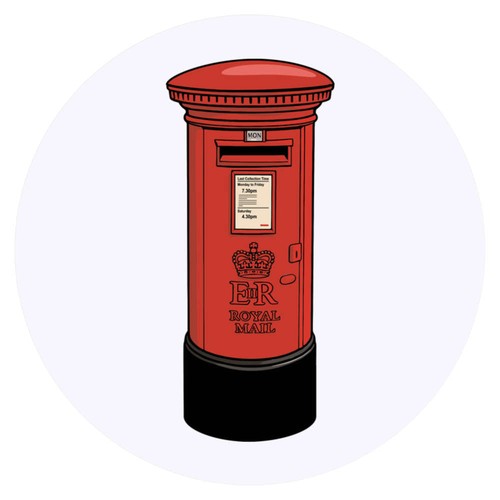 British red pillar - 'british,