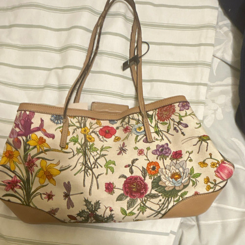 Gucci flora tote medium beige - flora,