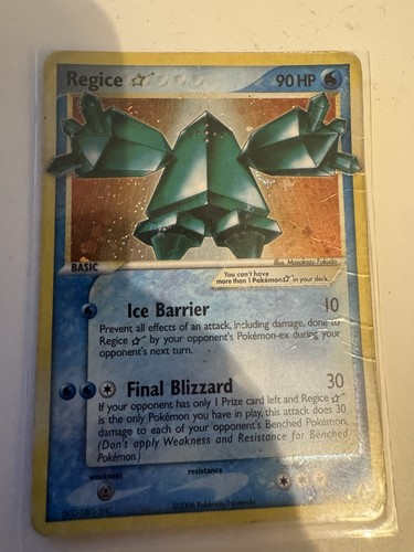 Regice gold star ex - 90/92,