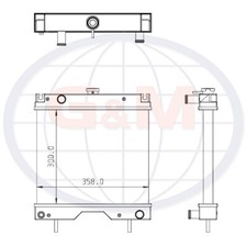 Radiator for KUBOTA Lawn Mower