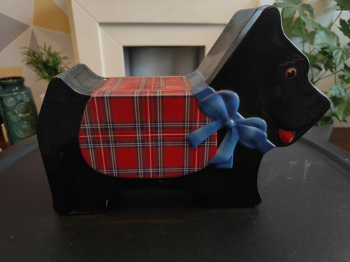 Vintage retro scottie dog - vintage, tin