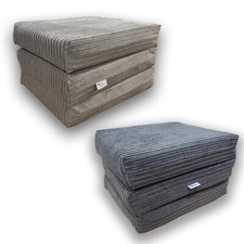 MyLayabout Jumbo Cord Z Bed MEMORY FOAM Fold out bed /Mattress/Pouffe