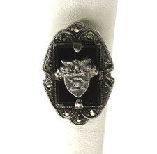 Antique Silver, Jet &