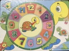 Kid Toddler Wooden Peg Jigsaw Puzzle Baby Developmental Game Toy Educational