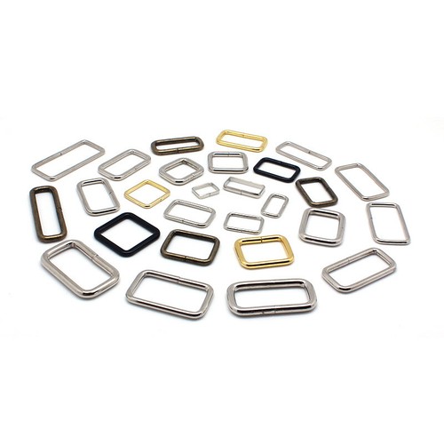 5pcs metal rectangle rings - ,