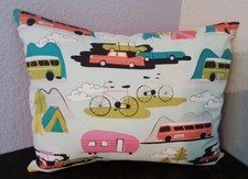 Travel Pillow Retro RV Bus