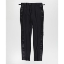 TOM FORD Mens Suit Trousers Bistretch Plain Weave Shelton Black Size L RRP 4120