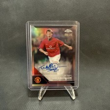2024/25 Topps Man Utd Chrome Deluxe Teddy Sheringham Rose Gold Auto /35