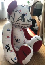 Handmade Personalised Keepsake 10” Memory Bear Made With Loved Ones Clothing