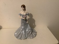 COALPORT 2007 SENTIMENTS “SILVER ANNIVERSARY”FIGURINE EX CON 8”TALL SIGNED