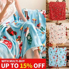 Xmas Flannel Blanket Waffle