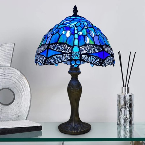 Tiffany style table lamp - table,
