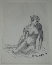 Hubert YENCESSE - Original Drawing Signed In Pencil - Nude Harmony Of Curves