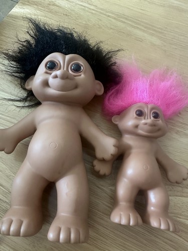 Vintage trolls black hair - black, /