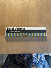 Authentic Vintage Berol Verithin Red Pencils 12 Unused Excellent Condition 103