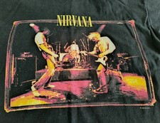 NIRVANA 1996 Muddy Banks Band Tee Tour Shirt Foo Fighters Pearl Jam Soundgarden 