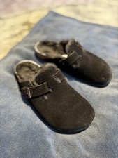 BIRKENSTOCK BOSTON SHEARLING CLOG MOCHA UK 38 SIZE 5