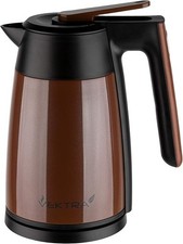 Vektra Vacuum Insulated Environmentally Eco Friendly Cordless Kettle Brown New