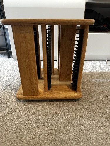 Vintage wooden rotating - vintage, cd