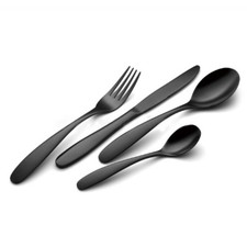  Stylish Black Cutlery Set