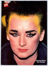 BOY GEORGE CULTURE CLUB 8"x11" Pinup 1980's Teen Magazine Page Clipping M687
