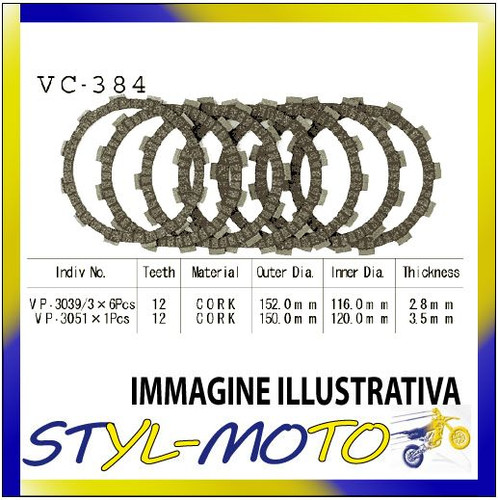 Clutch disc kit cork vesrah - disc,