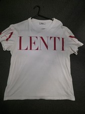 Men's Valentino T Shirt - White with front logo - Size Medium