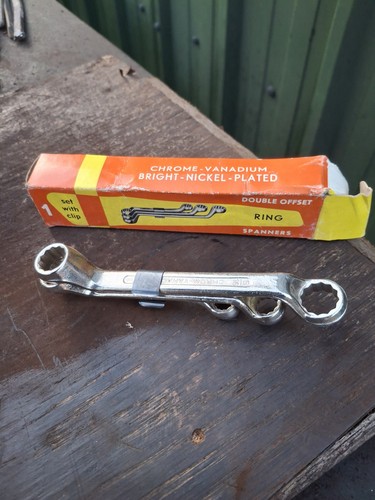 Old vintage ring spanners - vintage, a/f