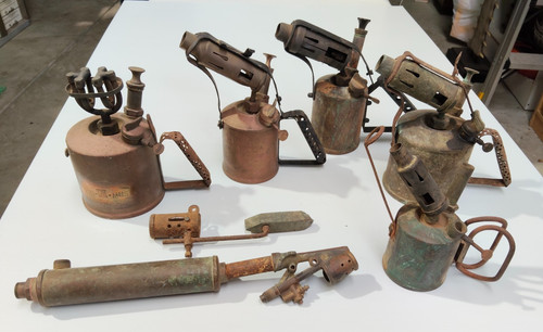 Antique soldering blowtorch - soldering,