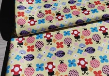 Ladybird fabric Water Resistant Canvas Fabric Bag Outdoor Cushion Pram Novelty