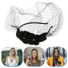  Bride Funeral Hats Women Veil