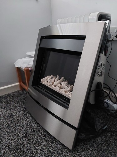 Gas fire - gas,