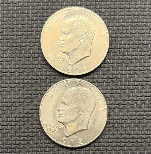 1971 1972 eisenhower - 1971-1972, coins