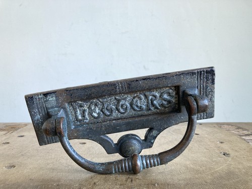 Cast iron letterbox knocker - cast,