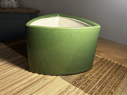 Vintage unusual green crackle - unusual,
