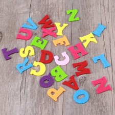  50 Pcs Felt Letters for Crafts Sew on Alphabet Fabric Preschool Child