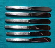 Mid Century Viners ‘SABLE’ Dessert Knives x 6 Gerald Benney. Age Ver. required