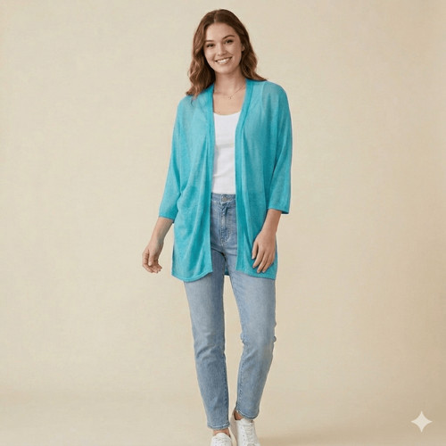 Chico size turquoise - chico’s, l