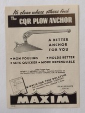 1948 CQR Plow Anchor