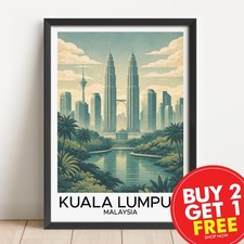 Kuala lumpur travel print - travel,