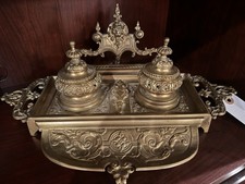 Vintage Ornate Brass Double