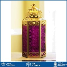 Stunning purple glass candle - stunning,