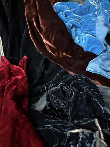 Long silk velvet - x,