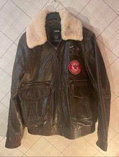 Sheepskin Style Leather Coat XL Men's