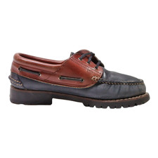 LUMBERJACK Boat Shoes Brown Leather Mens UK 6.5