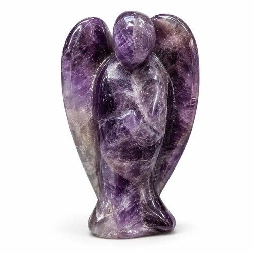 Natural crystal angel figurine - crystal,